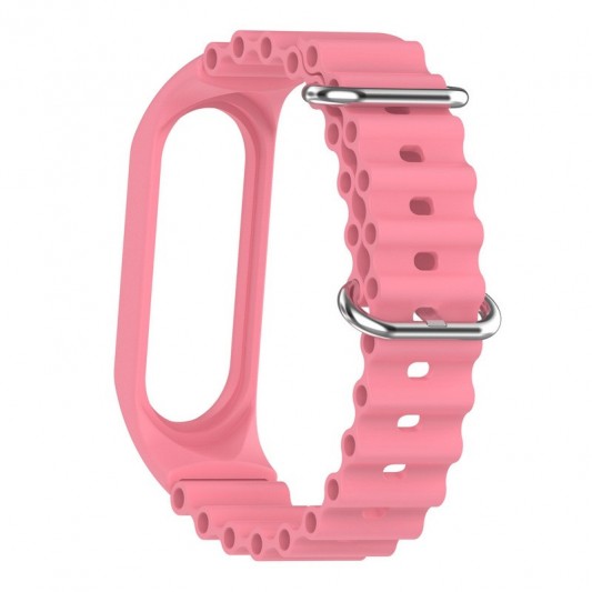 Ремінець Ocean Band для Xiaomi Mi Band 9/8 Рожевий / Pink - зображення 3 