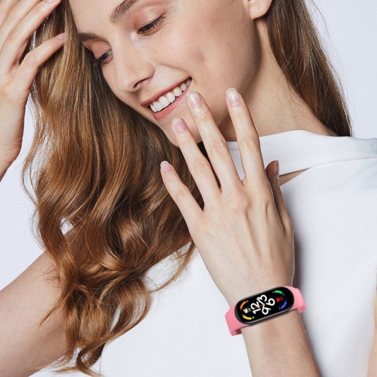 Ремінець Ocean Band для Xiaomi Mi Band 9/8 Рожевий / Pink - зображення 5 