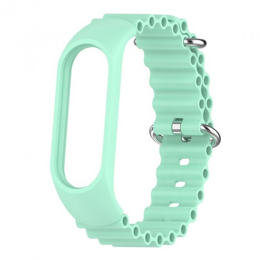 Ремінець Ocean Band для Xiaomi Mi Band 9/8 Бірюзовий / Blue Sea - зображення 1 
