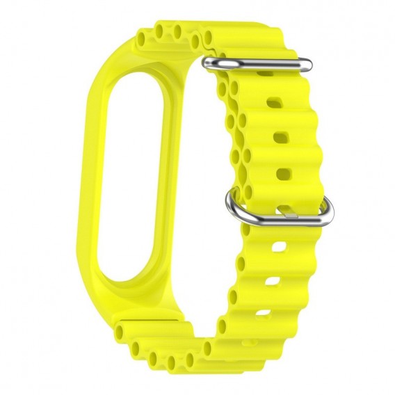 Ремінець Ocean Band для Xiaomi Mi Band 9/8 Жовтий / Flash