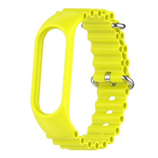 Ремінець Ocean Band для Xiaomi Mi Band 9/8 Жовтий / Flash - зображення 2 