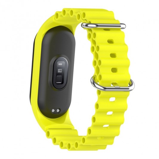 Ремінець Ocean Band для Xiaomi Mi Band 9/8 Жовтий / Flash - зображення 3 
