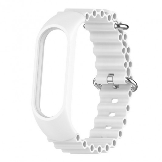 Ремінець Ocean Band для Xiaomi Mi Band 9/8 Білий / White - зображення 1 