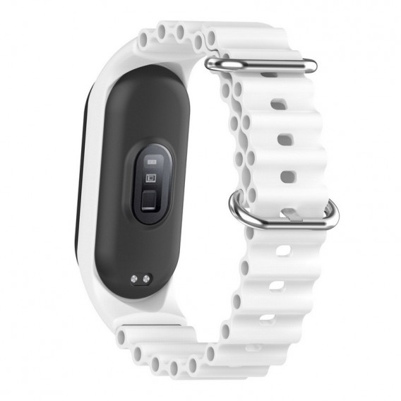 Ремінець Ocean Band для Xiaomi Mi Band 9/8 Білий / White