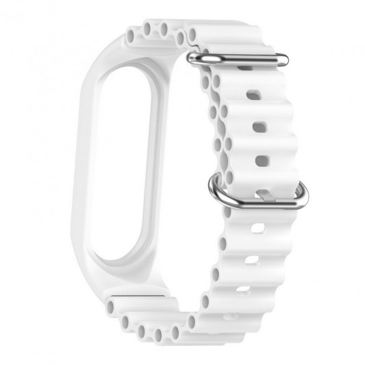 Ремінець Ocean Band для Xiaomi Mi Band 9/8 Білий / White - зображення 3 