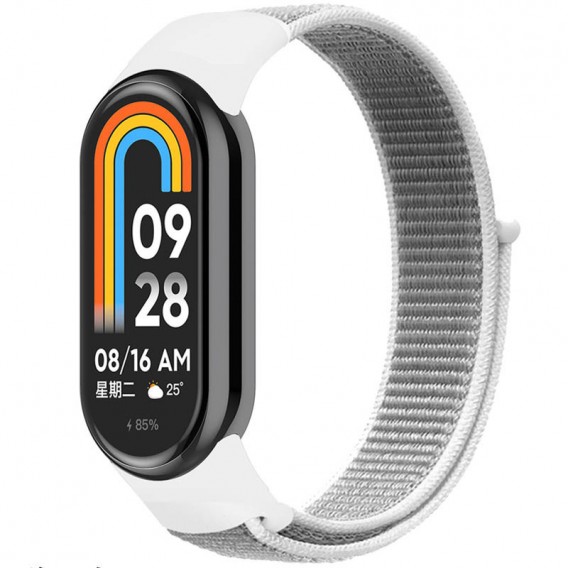 Ремінець Nylon New для Xiaomi Mi Band 8/9 White