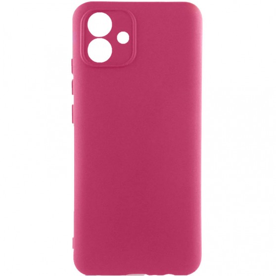 Чохол TPU GETMAN Liquid Silk Full Camera для Samsung Galaxy A04 Бордовий / Marsala