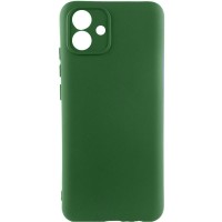 Чехол TPU GETMAN Liquid Silk Full Camera для Samsung Galaxy A04 Зеленый / Dark green