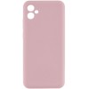 Чохол TPU GETMAN Liquid Silk Full Camera для Samsung Galaxy A04 Рожевий / Pink Sand