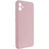 Чохол TPU GETMAN Liquid Silk Full Camera для Samsung Galaxy A04 Рожевий / Pink Sand