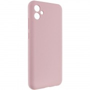 Чехол TPU GETMAN Liquid Silk Full Camera для Samsung Galaxy A04 Розовый / Pink Sand