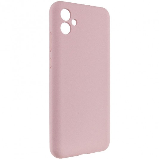 Чехол TPU GETMAN Liquid Silk Full Camera для Samsung Galaxy A04 Розовый / Pink Sand - изображение 1