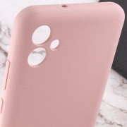 Чехол TPU GETMAN Liquid Silk Full Camera для Samsung Galaxy A04 Розовый / Pink Sand