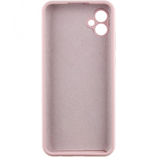 Чехол TPU GETMAN Liquid Silk Full Camera для Samsung Galaxy A04 Розовый / Pink Sand - изображение 5