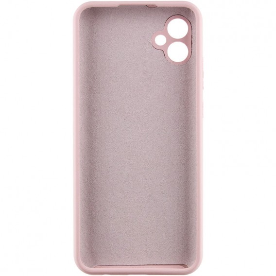 Чохол TPU GETMAN Liquid Silk Full Camera для Samsung Galaxy A04 Рожевий / Pink Sand
