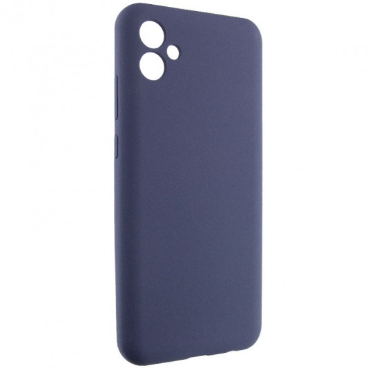 Чехол TPU GETMAN Liquid Silk Full Camera для Samsung Galaxy A04 Синий / Midnight Blue - изображение 1