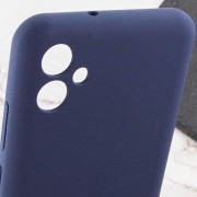 Чехол TPU GETMAN Liquid Silk Full Camera для Samsung Galaxy A04 Синий / Midnight Blue
