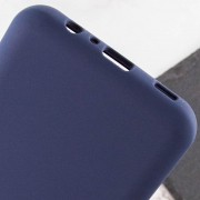 Чехол TPU GETMAN Liquid Silk Full Camera для Samsung Galaxy A04 Синий / Midnight Blue