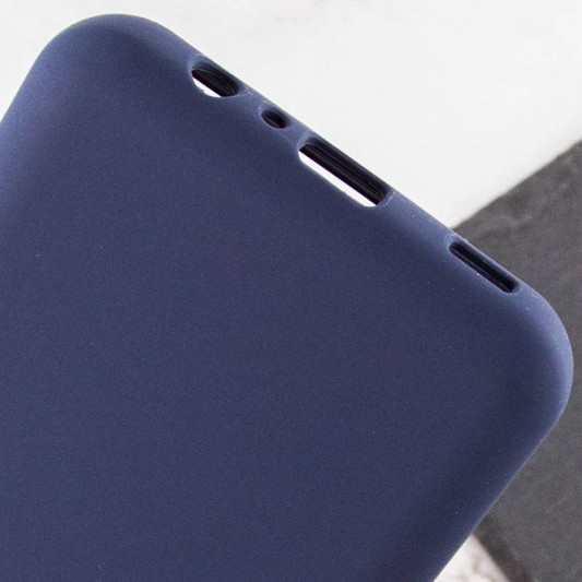 Чехол TPU GETMAN Liquid Silk Full Camera для Samsung Galaxy A04 Синий / Midnight Blue - изображение 5