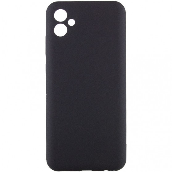 Чохол TPU GETMAN Liquid Silk Full Camera для Samsung Galaxy A04 Чорний / Black