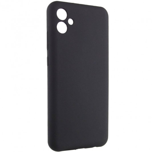 Чехол TPU GETMAN Liquid Silk Full Camera для Samsung Galaxy A04 Черный / Black - изображение 1