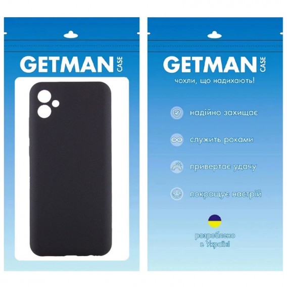 Чохол TPU GETMAN Liquid Silk Full Camera для Samsung Galaxy A04 Чорний / Black