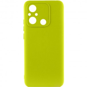 Чехол TPU GETMAN Liquid Silk Full Camera для Xiaomi Redmi 12C Желтый / Flash