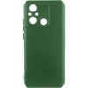 Чехол TPU GETMAN Liquid Silk Full Camera для Xiaomi Redmi 12C Зеленый / Dark green