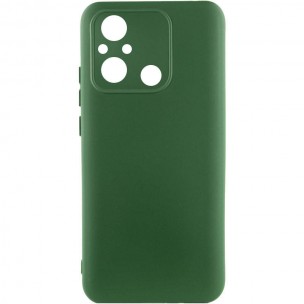 Чехол TPU GETMAN Liquid Silk Full Camera для Xiaomi Redmi 12C Зеленый / Dark green