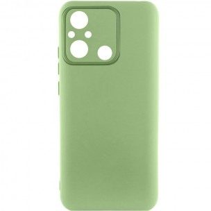 Чехол TPU GETMAN Liquid Silk Full Camera для Xiaomi Redmi 12C Зеленый / Pistachio