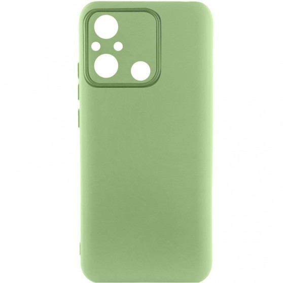 Чехол TPU GETMAN Liquid Silk Full Camera для Xiaomi Redmi 12C Зеленый / Pistachio