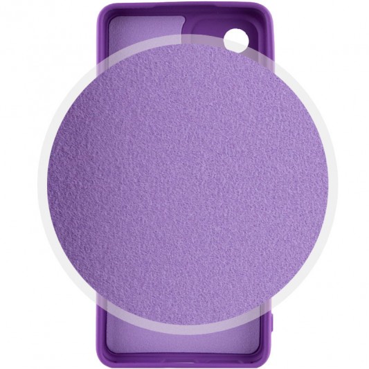 Чохол TPU GETMAN Liquid Silk Full Camera для Xiaomi Redmi 12C Фіолетовий / Purple - зображення 1 