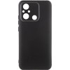 Чехол TPU GETMAN Liquid Silk Full Camera для Xiaomi Redmi 12C Черный / Black