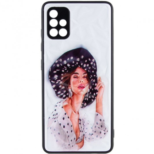TPU+PC чохол Prisma Ladies для Samsung Galaxy A51 Girl in a hat - зображення 1 