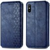 Шкіряний чохол-книжка GETMAN Cubic (PU) для Xiaomi Redmi 9A Синій