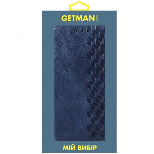 Кожаный чехол-книжка GETMAN Cubic (PU) для Xiaomi Redmi 9A Синий - изображение 4