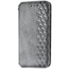 Кожаный чехол-книжка GETMAN Cubic (PU) для Xiaomi Redmi 9A Серый