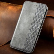 Кожаный чехол-книжка GETMAN Cubic (PU) для Xiaomi Redmi 9A Серый