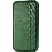 Кожаный чехол-книжка GETMAN Cubic (PU) для Xiaomi Redmi 9A Зеленый