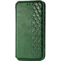 Кожаный чехол-книжка GETMAN Cubic (PU) для Xiaomi Redmi 9A Зеленый