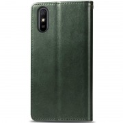 Кожаный чехол-книжка GETMAN Gallant (PU) для Xiaomi Redmi 9A Зеленый