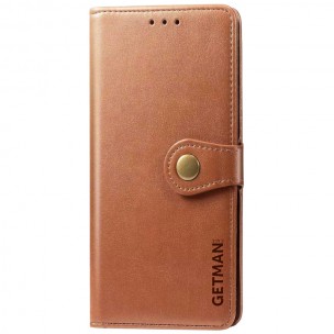 Шкіряний чохол-книжка GETMAN Gallant (PU) для Xiaomi Redmi 9A Коричневий Шкіряний чохол-книжка GETMAN Gallant (PU) для Xiaomi Redmi 9A Коричневий