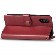 Кожаный чехол-книжка GETMAN Gallant (PU) для Xiaomi Redmi 9A Красный