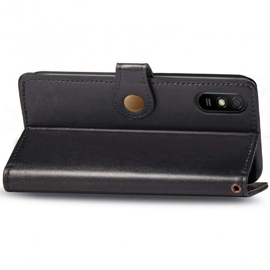 Кожаный чехол-книжка GETMAN Gallant (PU) для Xiaomi Redmi 9A Черный - изображение 3