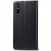 Кожаный чехол-книжка GETMAN Gallant (PU) для Xiaomi Redmi 9A Черный