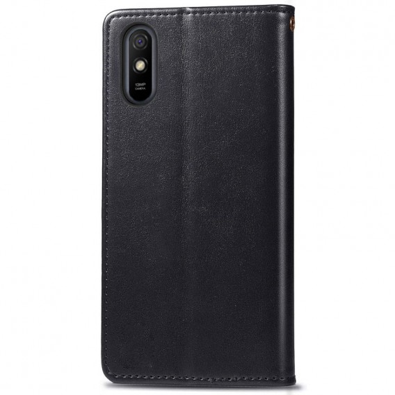 Шкіряний чохол-книжка GETMAN Gallant (PU) для Xiaomi Redmi 9A Чорний