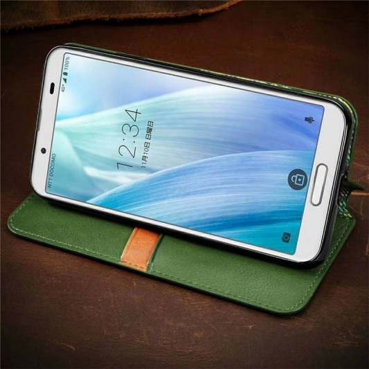 Кожаный чехол-книжка GETMAN Cubic (PU) для Xiaomi Redmi 9C Зеленый - изображение 3