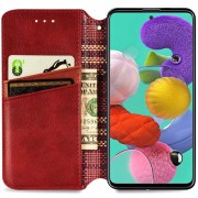 Кожаный чехол-книжка GETMAN Cubic (PU) для Xiaomi Redmi 9C Красный