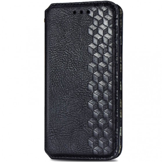 Шкіряний чохол-книжка GETMAN Cubic (PU) для Xiaomi Redmi 9C Чорний
