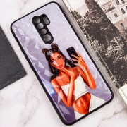 TPU+PC чехол Prisma Ladies для Xiaomi Redmi 9 Black in White
